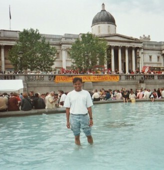 Arvind in Trafalgar Square!