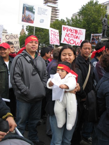 even the young ones are praying for the people of Burma