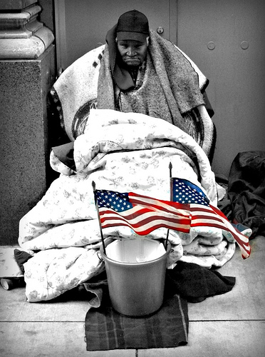 homeless man