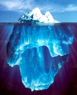 look below the tip of the iceberg!