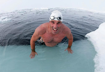 Lewis Gordon Pugh, the human polar bear!