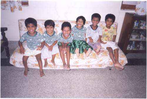 Orphans on Sofa